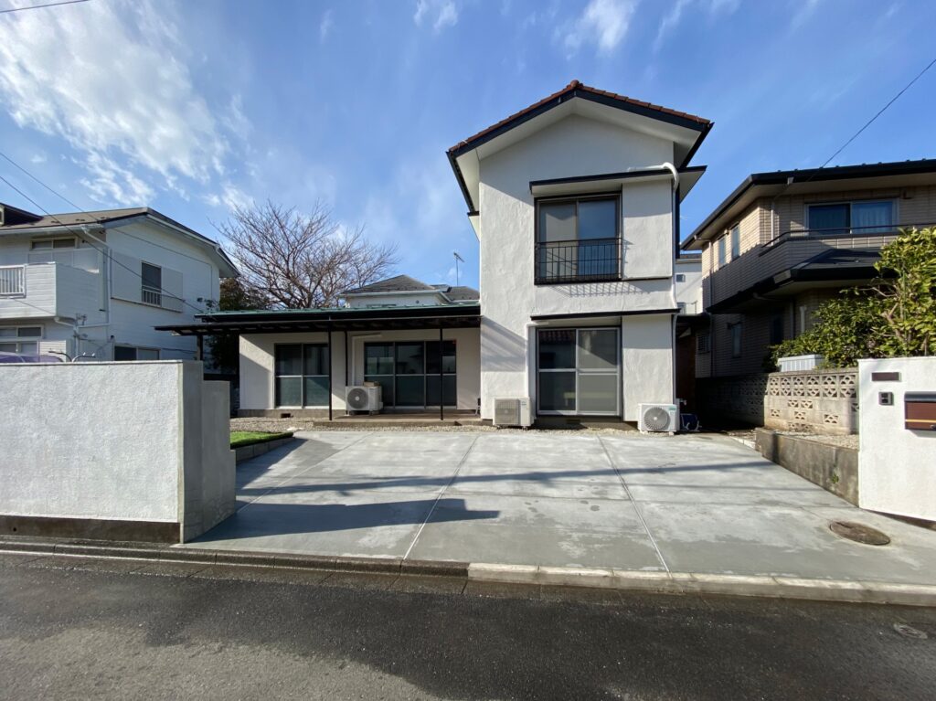 リノベーション完成 外観 外構含む 無添加住宅ライブハウス